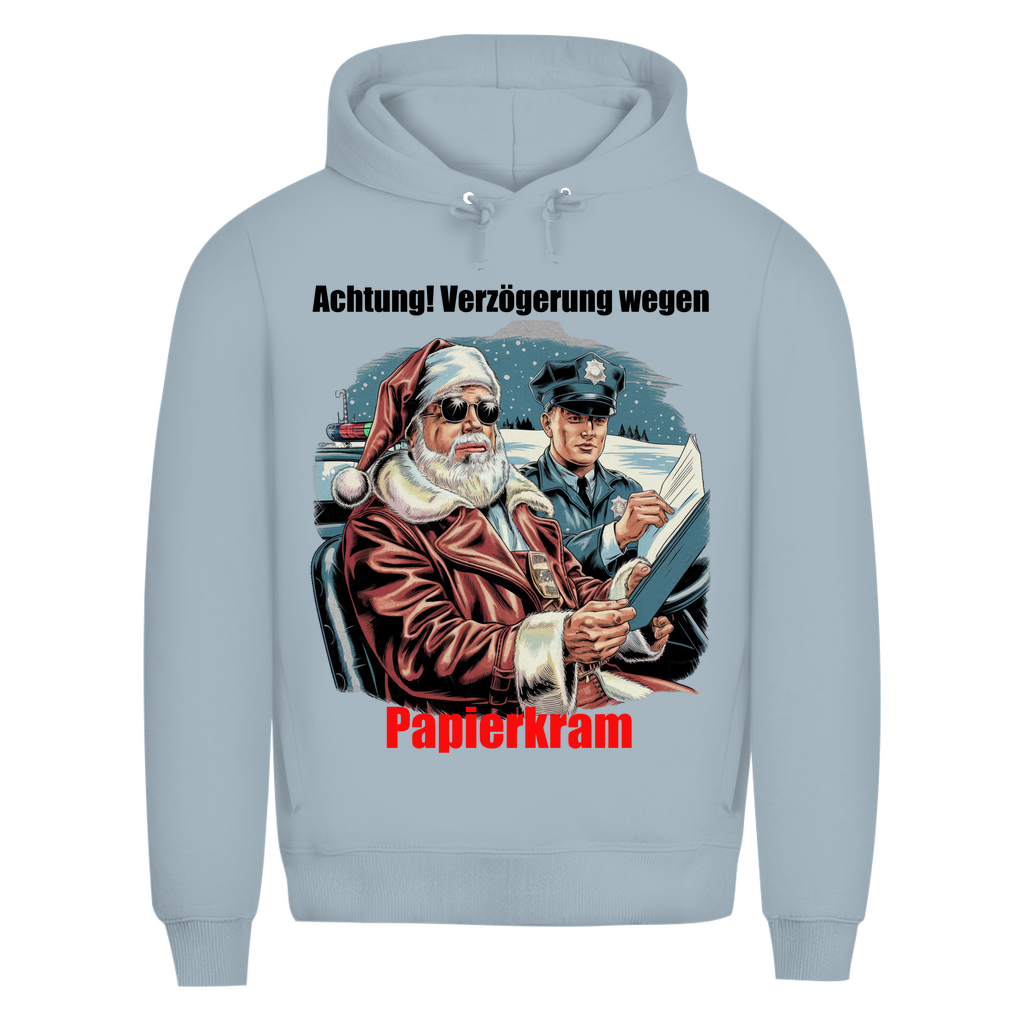 Herren Premium Bio Kapuzenpullover Papierkram
