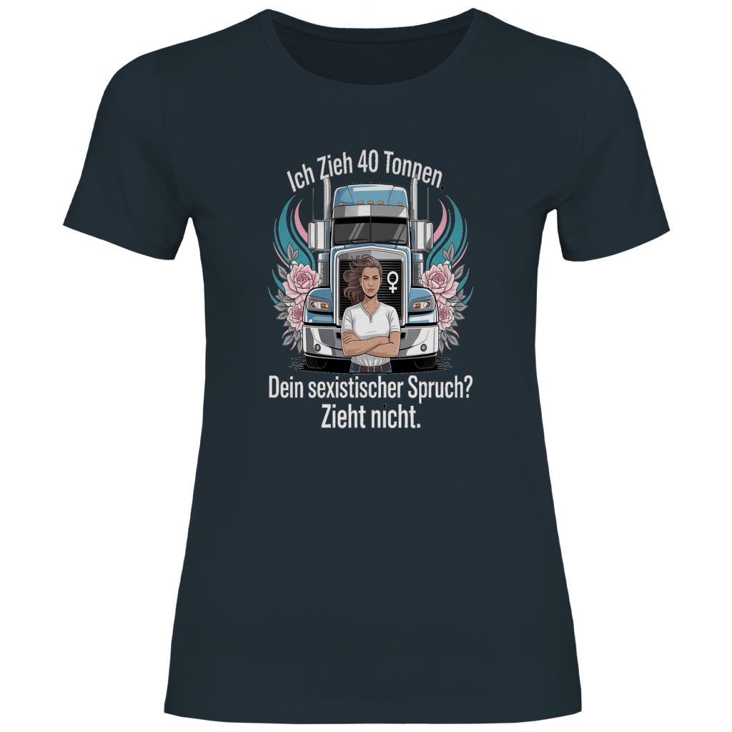 Damen Trucker T-Shirt – Bequemer Style für unterwegs