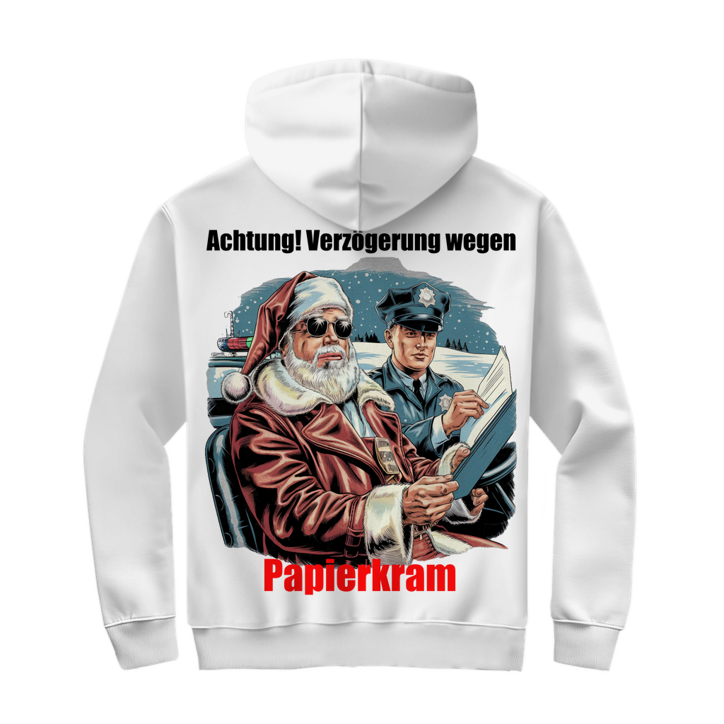 Herren Kapuzenpullover Papierkram mit Reißverschluss