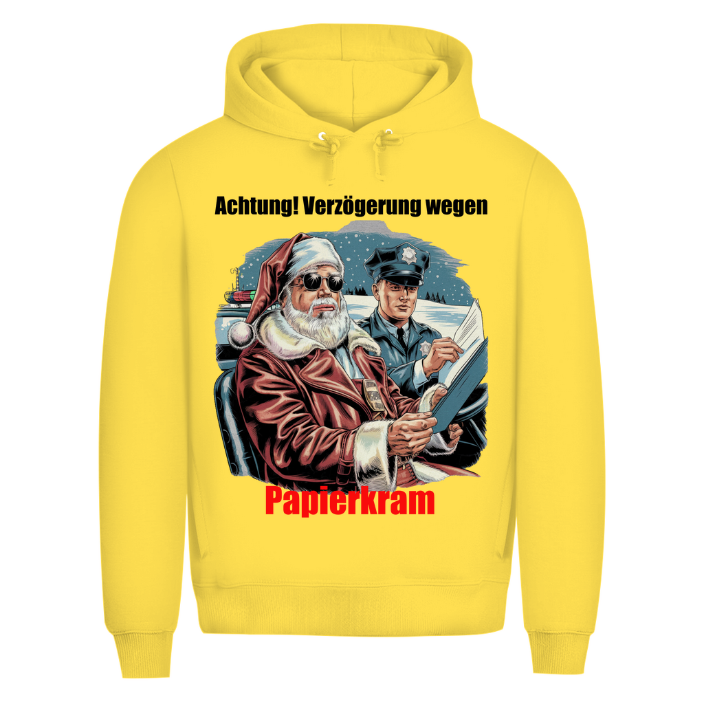Herren Premium Bio Kapuzenpullover Papierkram