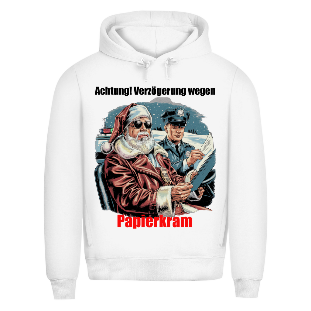 Herren Premium Bio Kapuzenpullover Papierkram