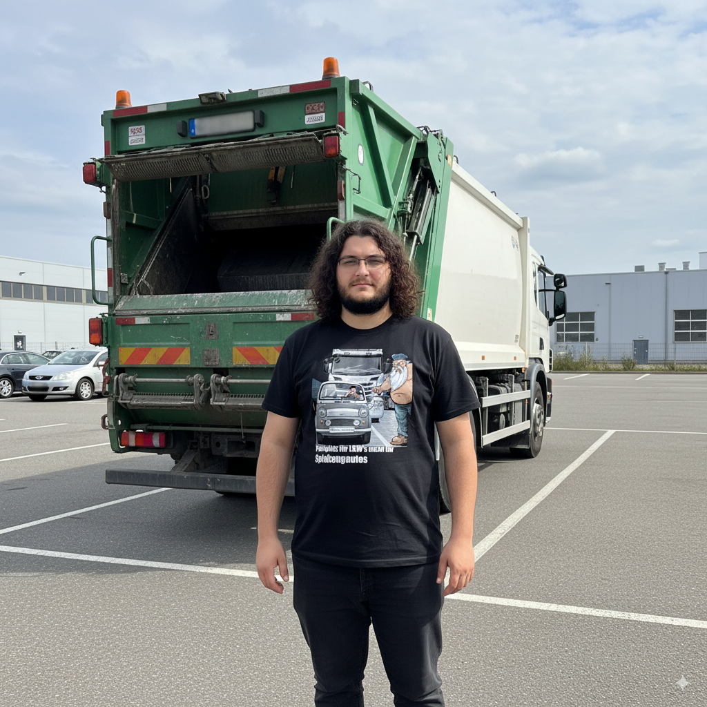 Herren Premium Bio T-Shirt „Park besser, Kleiner.“