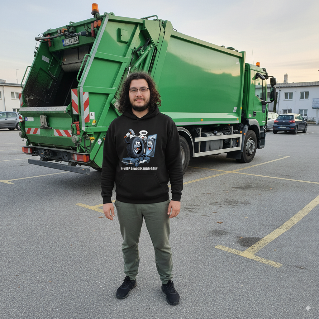 Herren Kapuzenpullover Ouch! – Wenn der Reifen’s selbst versucht