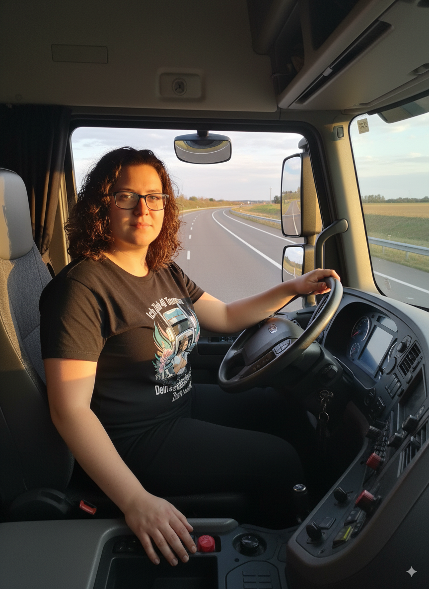 Damen Trucker T-Shirt – Bequemer Style für unterwegs