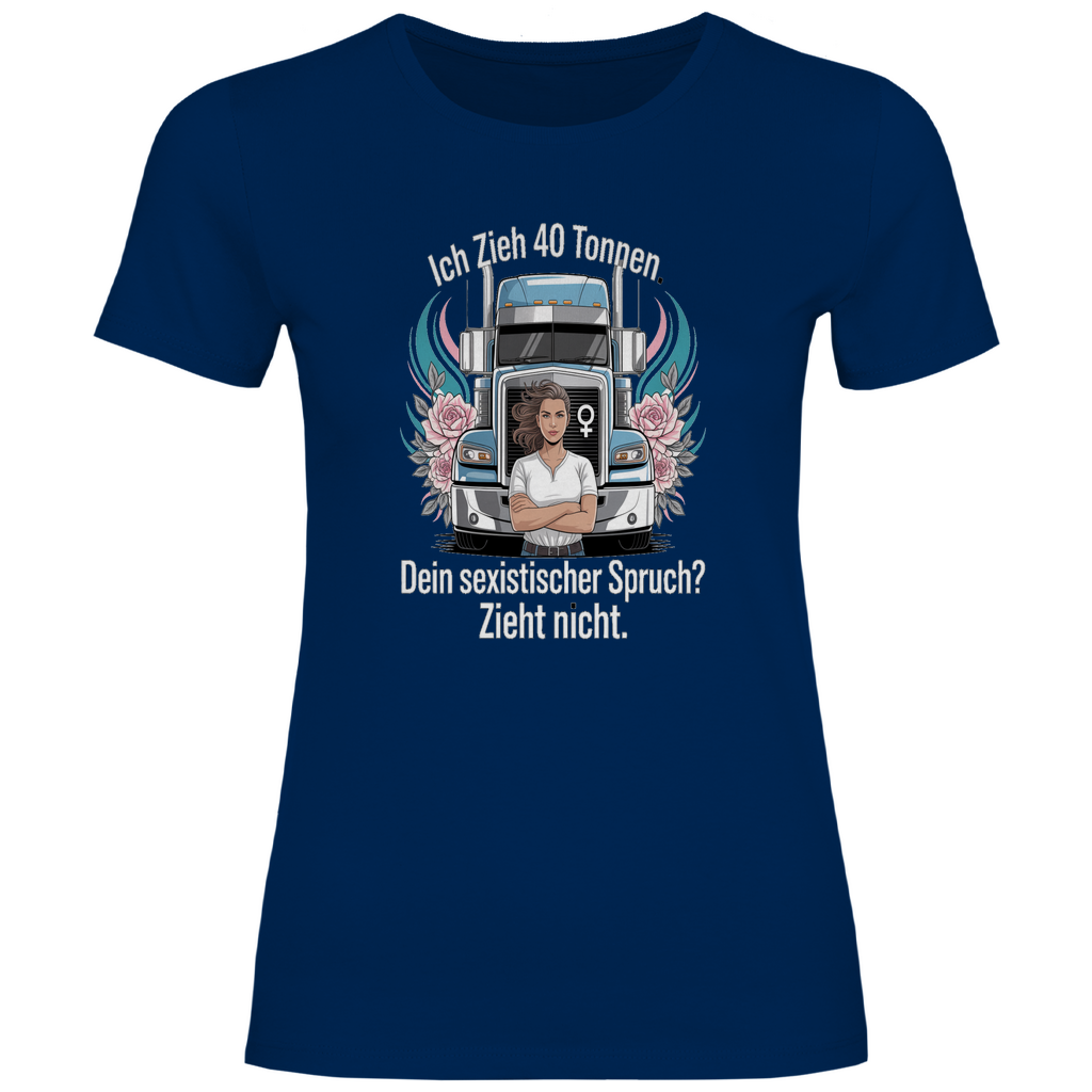 Damen Trucker T-Shirt – Bequemer Style für unterwegs
