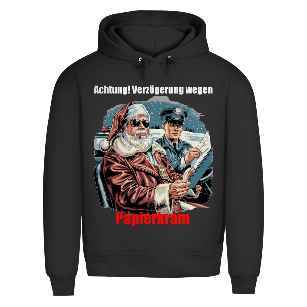 Herren Premium Bio Kapuzenpullover Papierkram