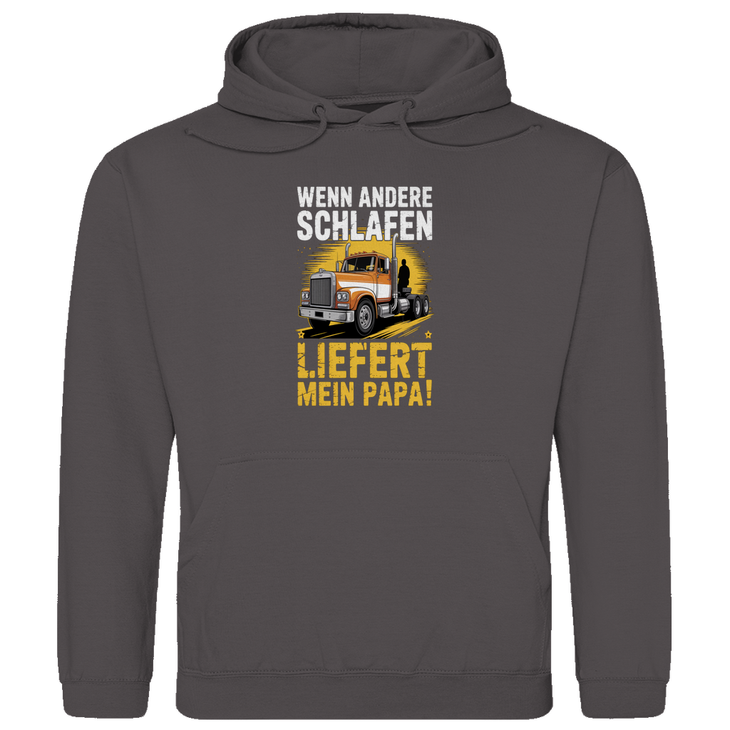 Hoodie „Mein Papa liefert”