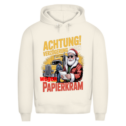 Herren Premium Bio  Kapuzenpullover Papierkram