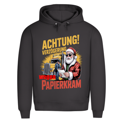 Herren Premium Bio  Kapuzenpullover Papierkram