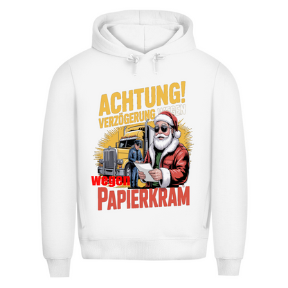 Herren Premium Bio  Kapuzenpullover Papierkram