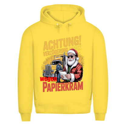 Herren Premium Bio  Kapuzenpullover Papierkram