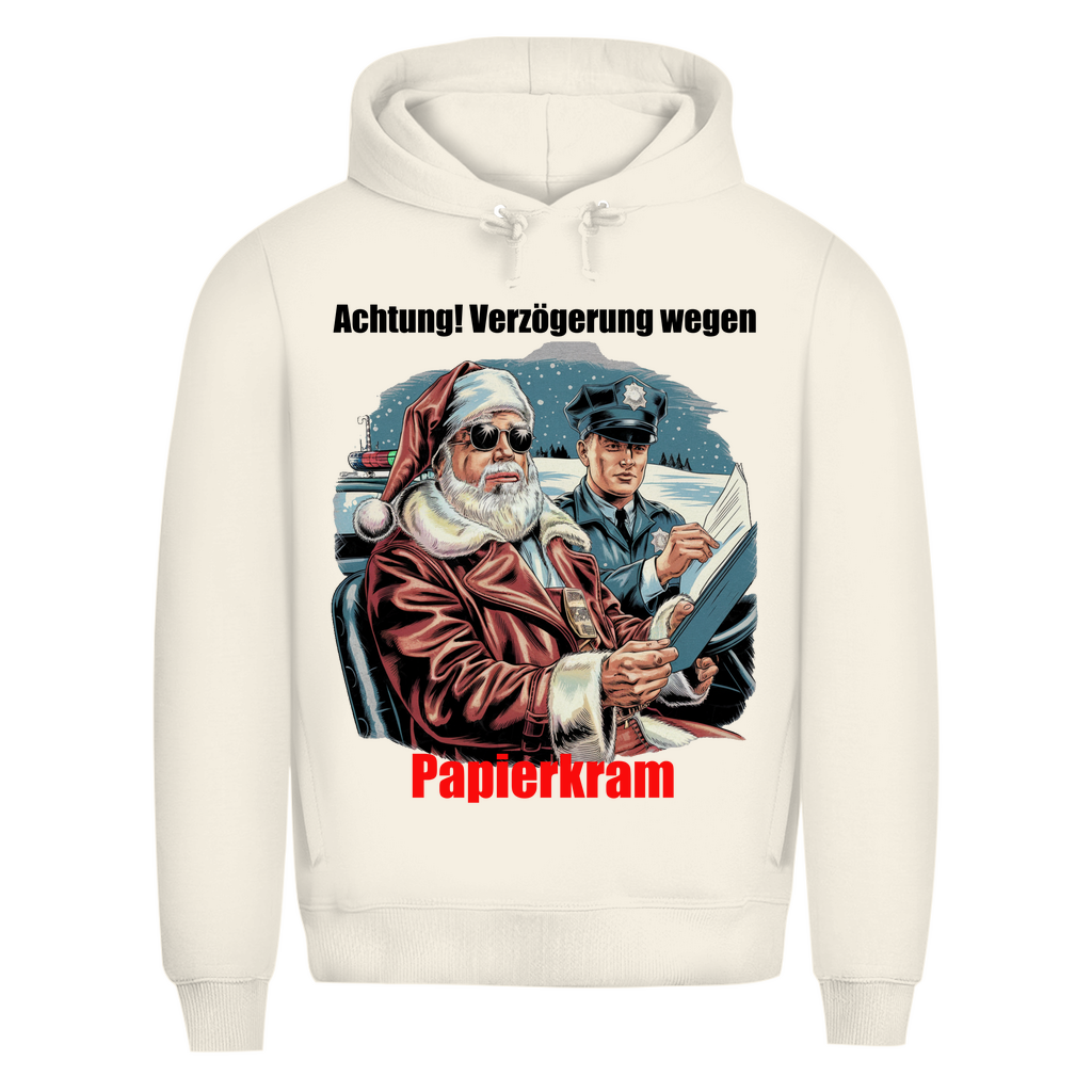 Herren Premium Bio  Kapuzenpullover Papierkram