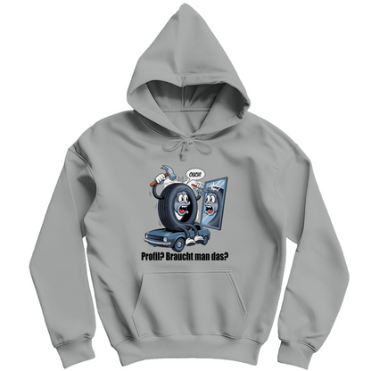 Herren Kapuzenpullover  Ouch! – Wenn der Reifen’s selbst versucht
