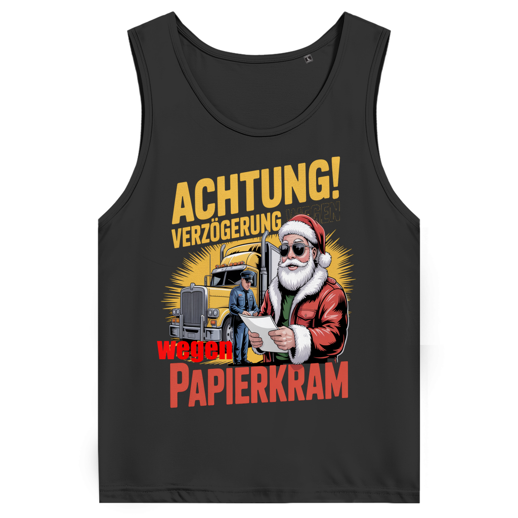 Herren Premium Bio Trägershirt „Papierkram“