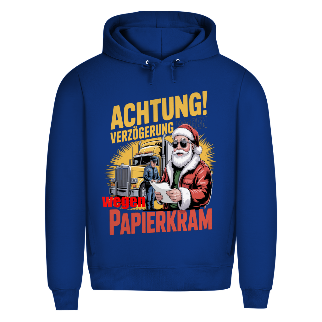 Herren Premium Bio  Kapuzenpullover Papierkram