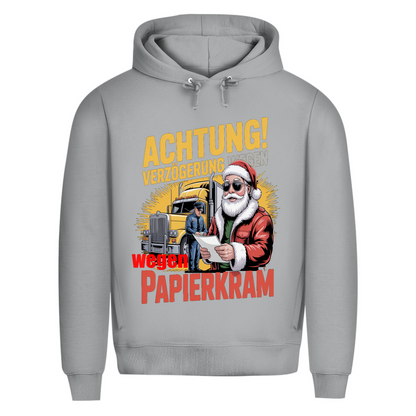 Herren Premium Bio  Kapuzenpullover Papierkram