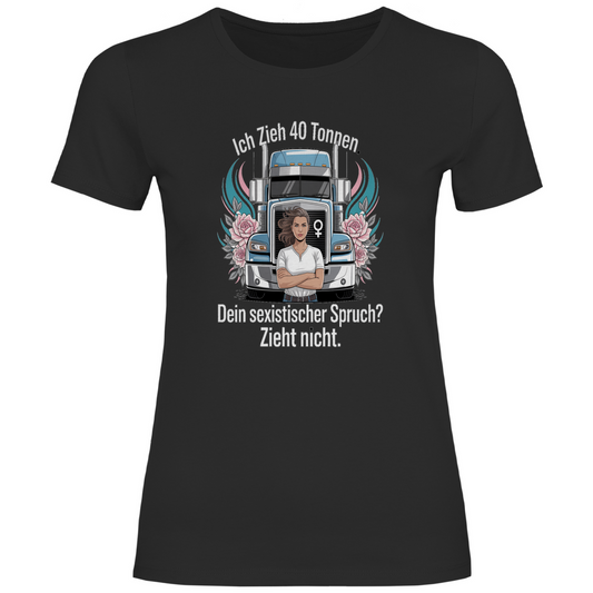 Damen Trucker T-Shirt – Bequemer Style für unterwegs