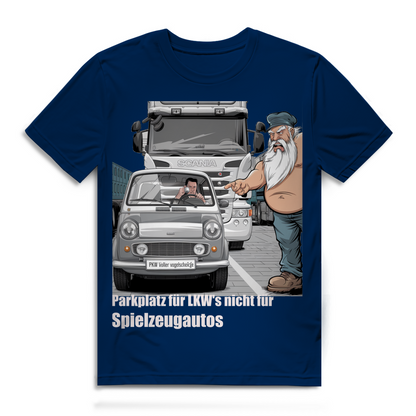 Herren Premium Bio T-Shirt „Park besser, Kleiner.“