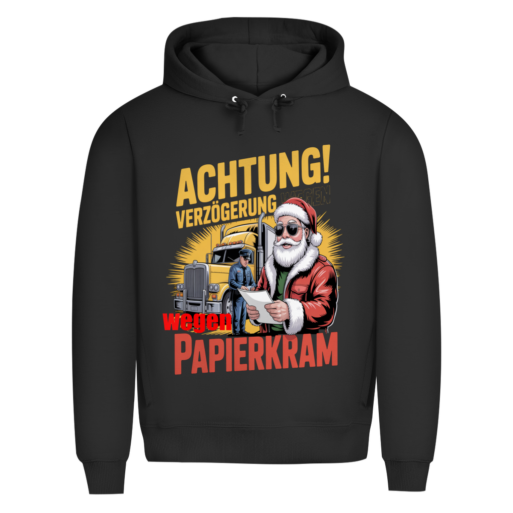 Herren Premium Bio  Kapuzenpullover Papierkram