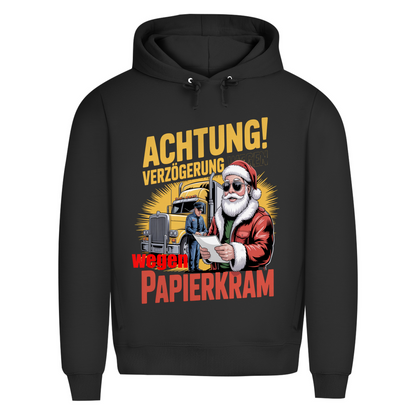 Herren Premium Bio  Kapuzenpullover Papierkram