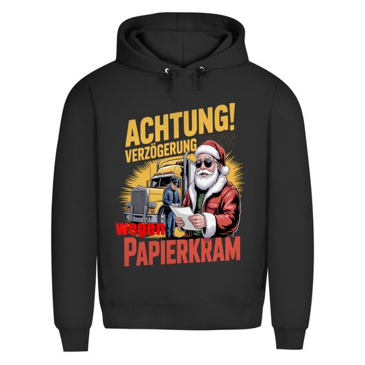 Herren Premium Bio  Kapuzenpullover Papierkram