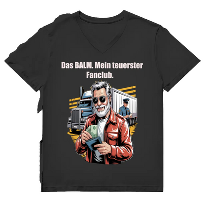 Herren Premium Bio V-Neck T-Shirt BALM Fanclub