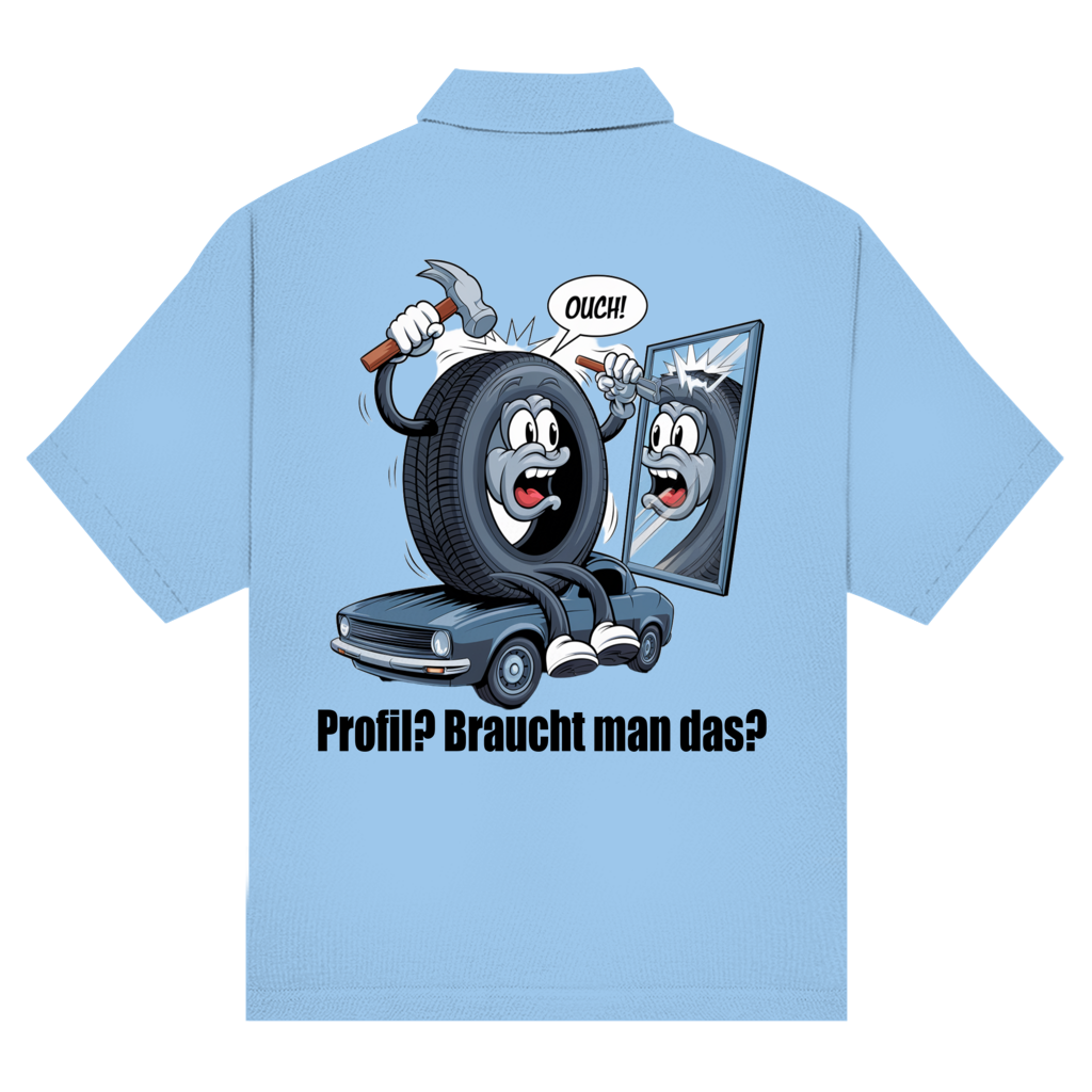 Unisex Poloshirt  Ouch! – Profil mit Folgen