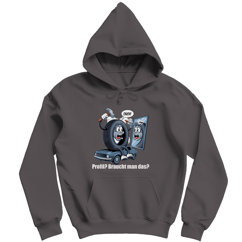 Herren Kapuzenpullover  Ouch! – Wenn der Reifen’s selbst versucht