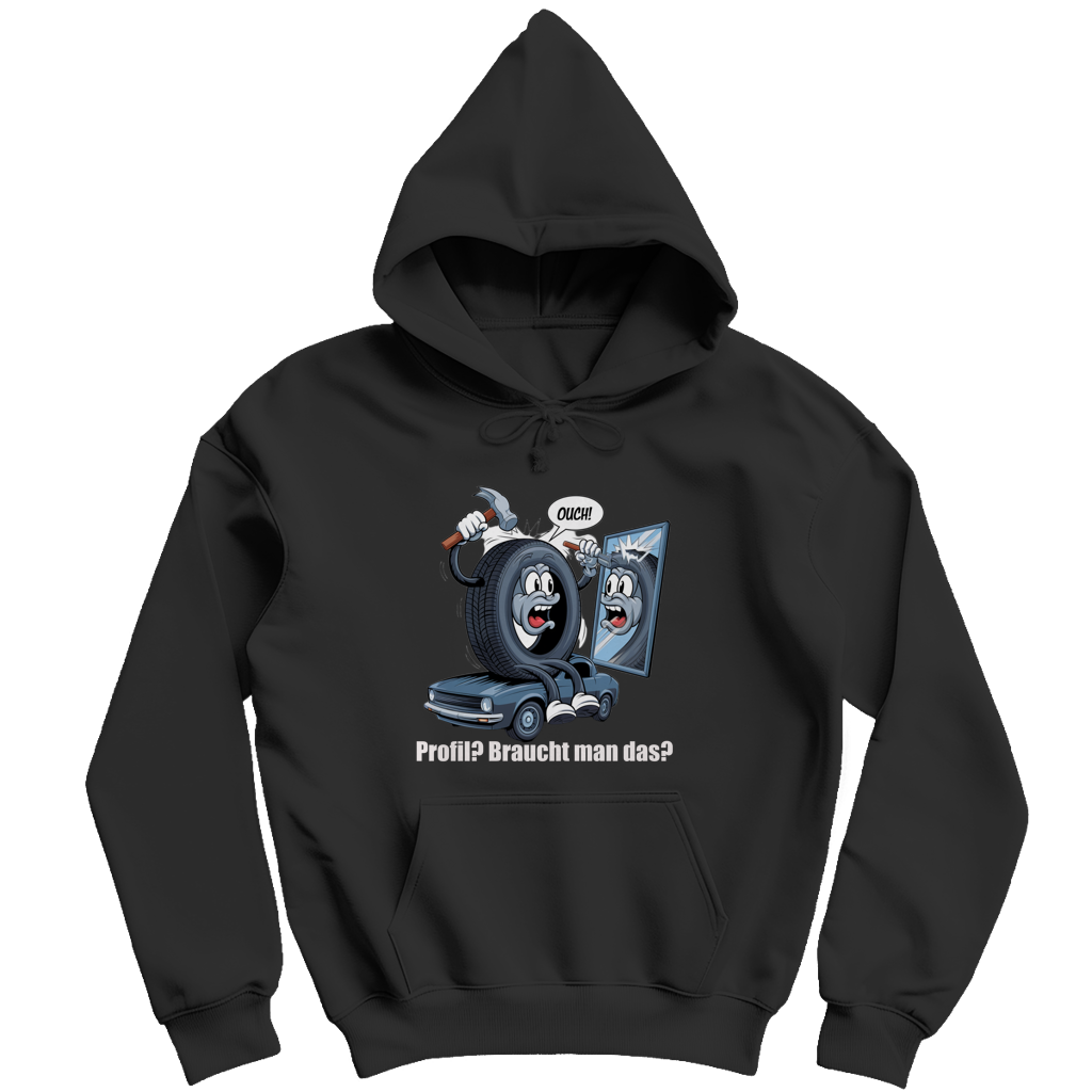 Herren Kapuzenpullover  Ouch! – Wenn der Reifen’s selbst versucht