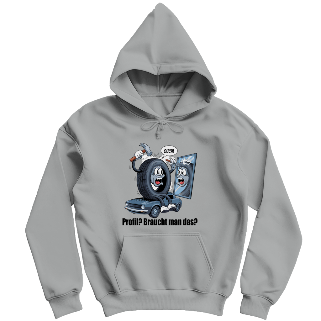 Herren Kapuzenpullover  Ouch! – Wenn der Reifen’s selbst versucht