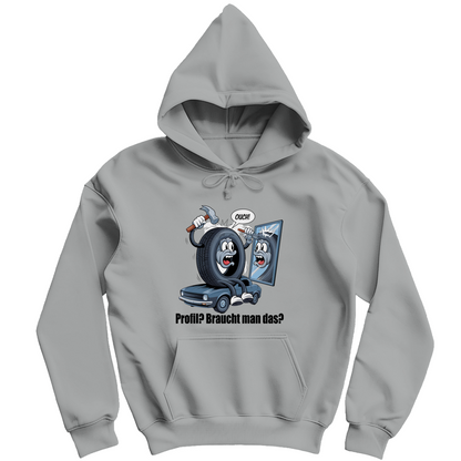 Herren Kapuzenpullover  Ouch! – Wenn der Reifen’s selbst versucht