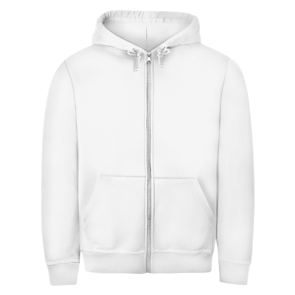 Herren Kapuzenpullover mit Reißverschluss „Ouch!“ – Wenn das Selbst-Tuning ins Auge geht