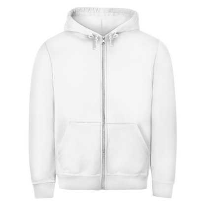 Herren Kapuzenpullover mit Reißverschluss „Ouch!“ – Wenn das Selbst-Tuning ins Auge geht