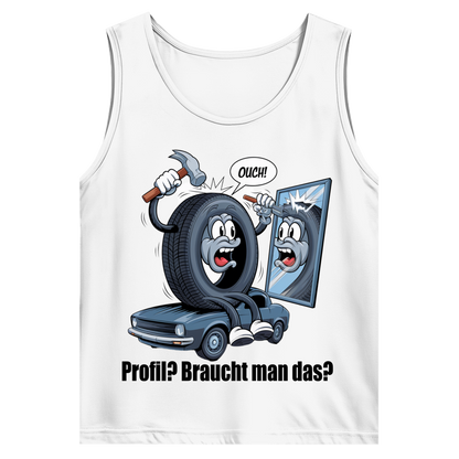 Herren Trägershirt -Ouch! – Wenn’s beim Profil nachbessern schmerzhaft wird