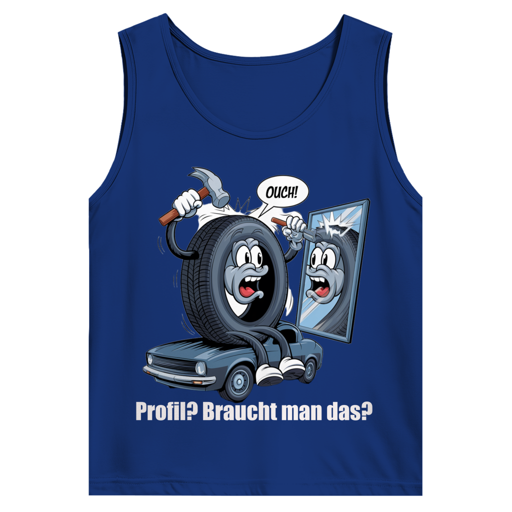 Herren Trägershirt -Ouch! – Wenn’s beim Profil nachbessern schmerzhaft wird