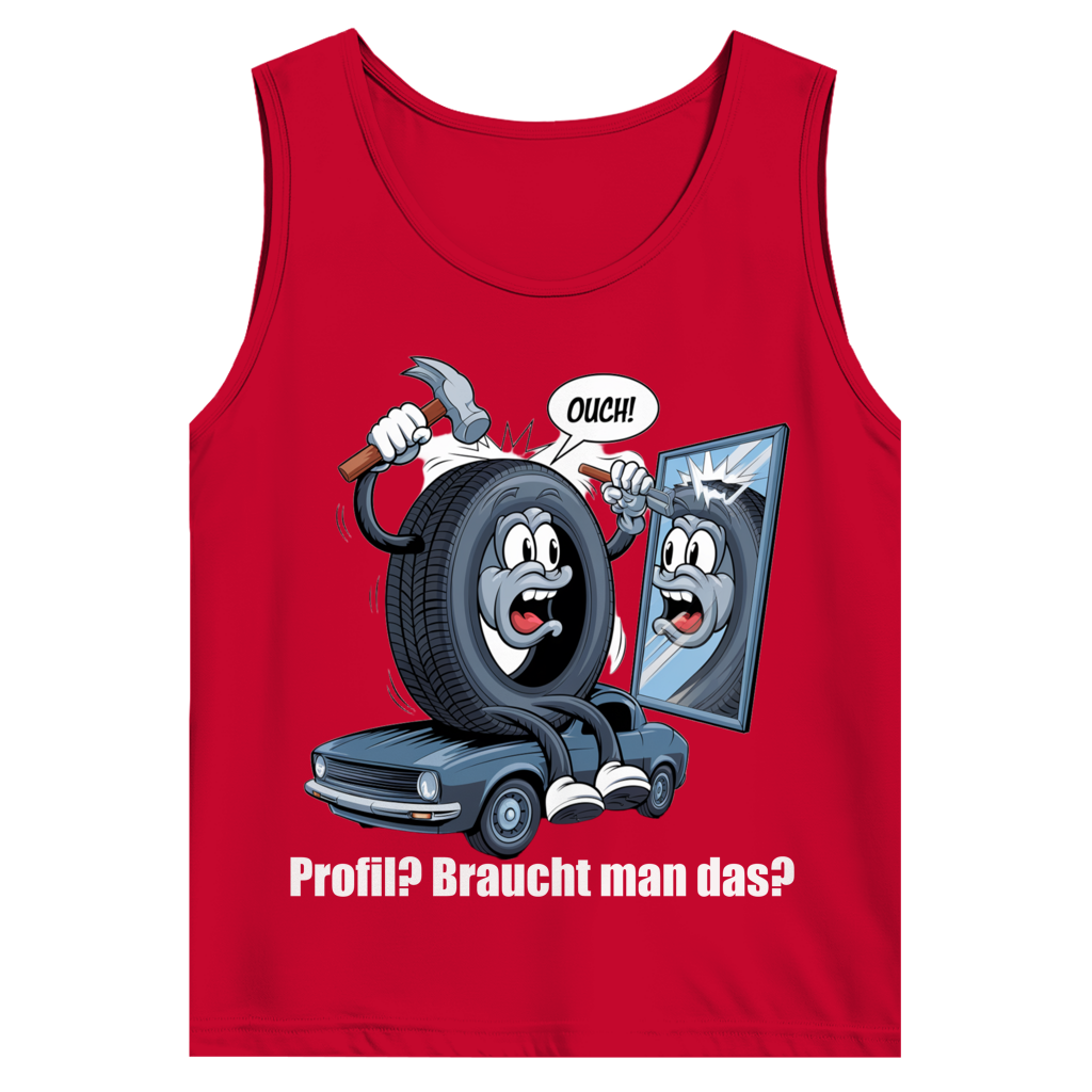 Herren Trägershirt -Ouch! – Wenn’s beim Profil nachbessern schmerzhaft wird