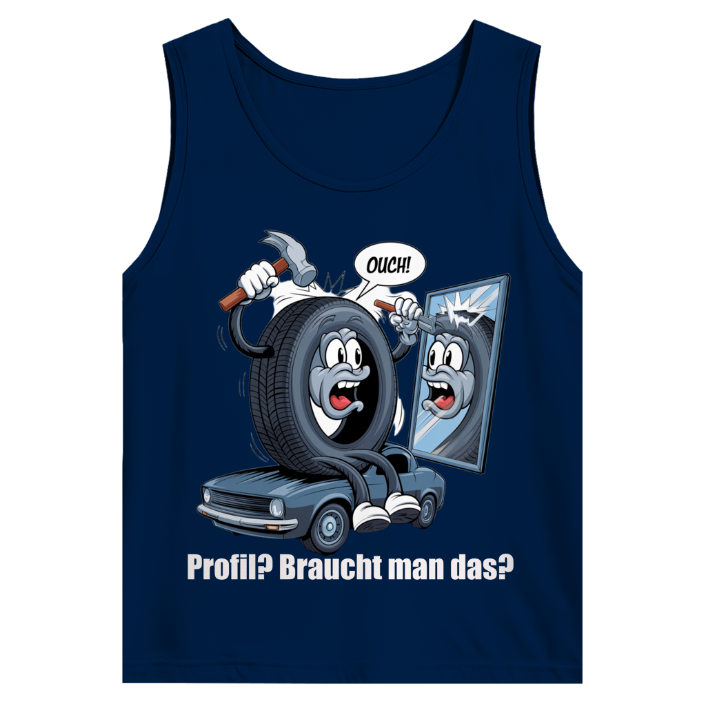Herren Trägershirt -Ouch! – Wenn’s beim Profil nachbessern schmerzhaft wird
