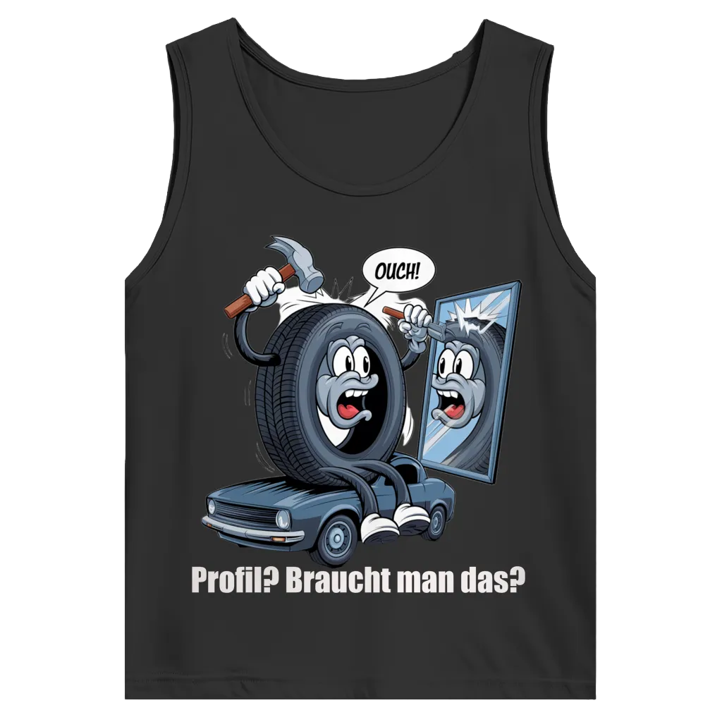 Herren Trägershirt -Ouch! – Wenn’s beim Profil nachbessern schmerzhaft wird