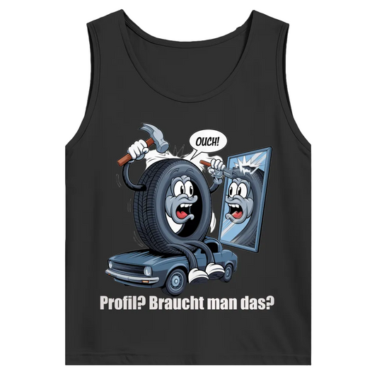 Herren Trägershirt -Ouch! – Wenn’s beim Profil nachbessern schmerzhaft wird