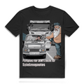Herren Premium Bio T-Shirt „Park besser, Kleiner.“
