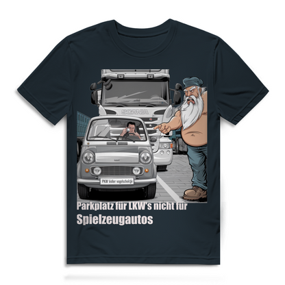 Herren Premium Bio T-Shirt „Park besser, Kleiner.“