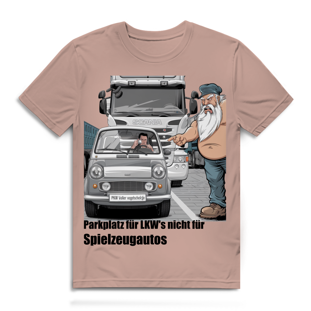 Herren Premium Bio T-Shirt „Park besser, Kleiner.“