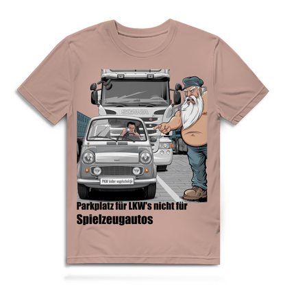 Herren Premium Bio T-Shirt „Park besser, Kleiner.“