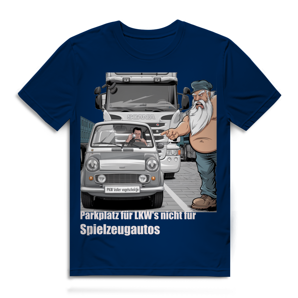 Herren Premium Bio T-Shirt „Park besser, Kleiner.“