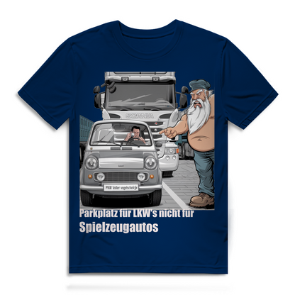 Herren Premium Bio T-Shirt „Park besser, Kleiner.“