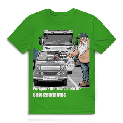 Herren Premium Bio T-Shirt „Park besser, Kleiner.“