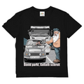 Herren V-Neck T-Shirt „Mini im Weg – Trucker in Rage“