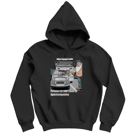 Herren Kapuzenpullover „Mach Platz, Mini!