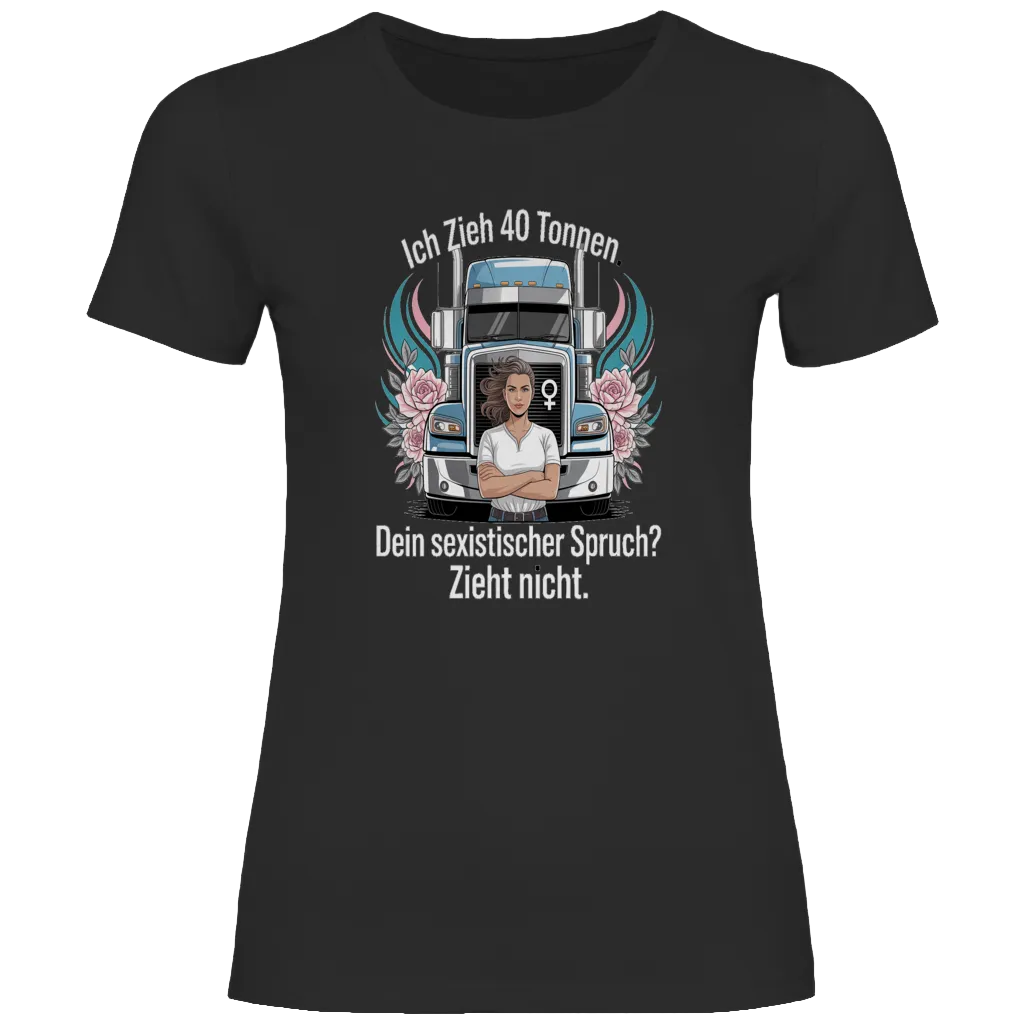 Damen Trucker T-Shirt – Bequemer Style für unterwegs