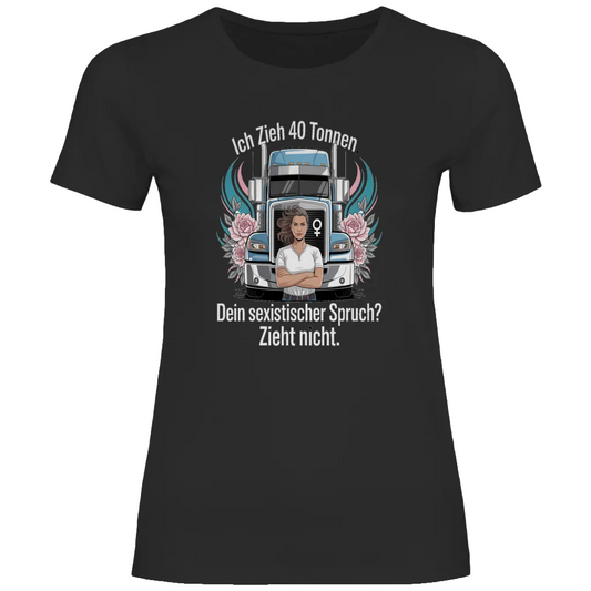 Damen Trucker T-Shirt – Bequemer Style für unterwegs